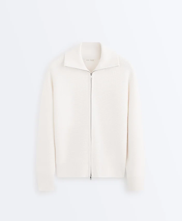High Neck Knit Jacket High Neck Knit Jacket