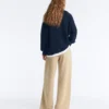 High Neck Knit Jacket High Neck Knit Jacket