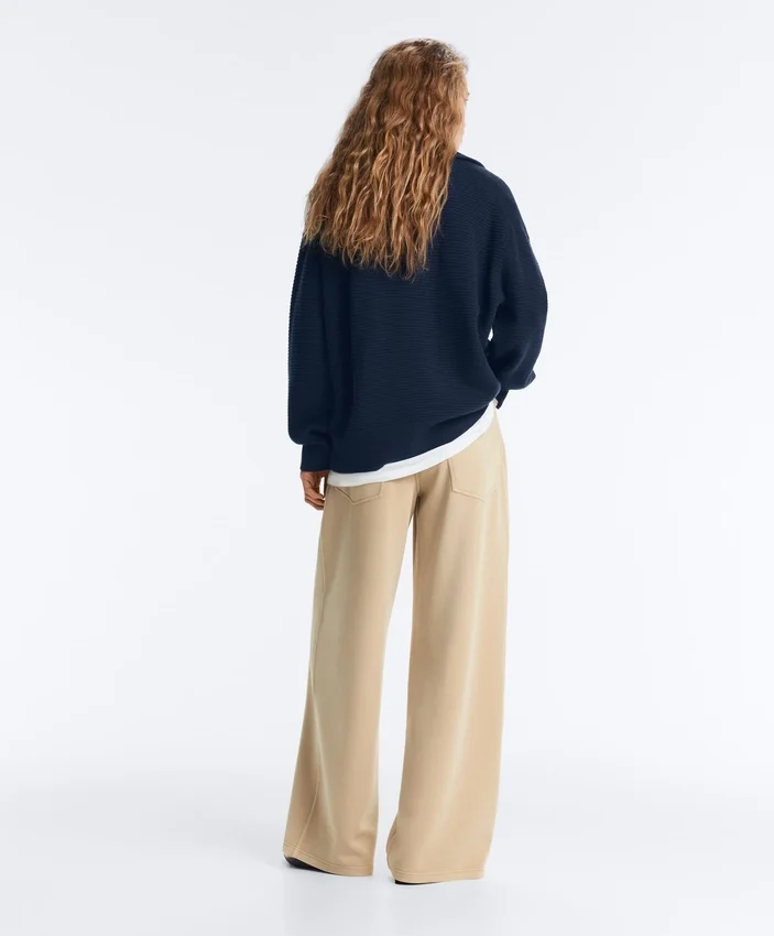 High Neck Knit Jacket High Neck Knit Jacket