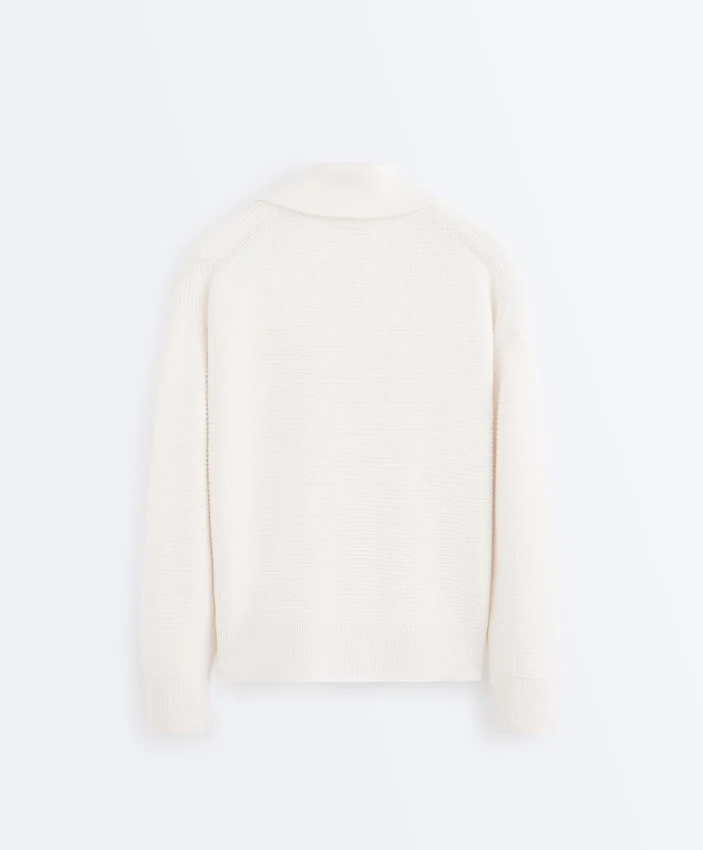 High Neck Knit Jacket High Neck Knit Jacket
