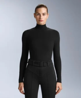 High-Neck Thermal Base Layer Fleece Top