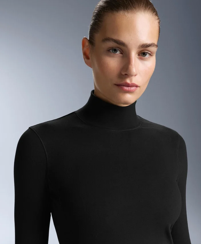 High-Neck Thermal Base Layer Fleece Top High-Neck Thermal Base Layer Fleece Top