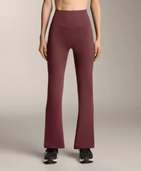 High-Rise Comfortlux Rib Flare Trousers