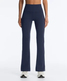 High-Rise Comfortlux Rib Flare Trousers