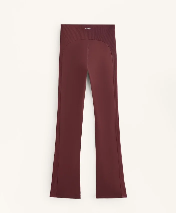 High-Rise Comfortlux Rib Flare Trousers High-Rise Comfortlux Rib Flare Trousers