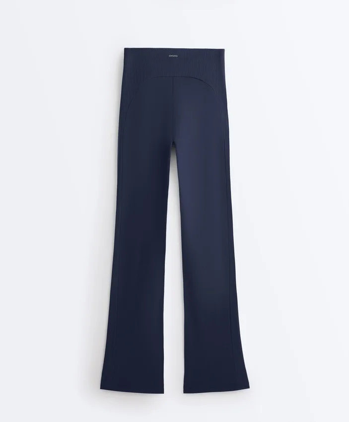 High-Rise Comfortlux Rib Flare Trousers High-Rise Comfortlux Rib Flare Trousers
