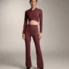 High-Rise Comfortlux Rib Flare Trousers High-Rise Comfortlux Rib Flare Trousers