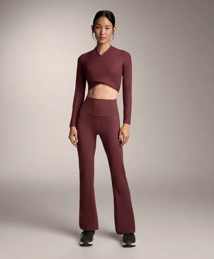 High-Rise Comfortlux Rib Flare Trousers High-Rise Comfortlux Rib Flare Trousers