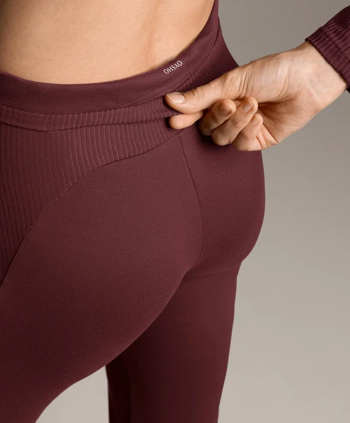 High-Rise Comfortlux Rib Flare Trousers High-Rise Comfortlux Rib Flare Trousers