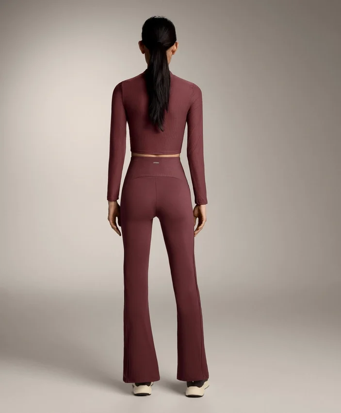 High-Rise Comfortlux Rib Flare Trousers High-Rise Comfortlux Rib Flare Trousers