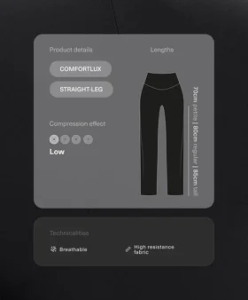 High-Rise Comfortlux Straight-Leg Trousers