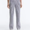 High-Rise Comfortlux Striped Straight-Leg Trousers High-Rise Comfortlux Striped Straight-Leg Trousers