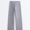 High-Rise Comfortlux Striped Straight-Leg Trousers High-Rise Comfortlux Striped Straight-Leg Trousers