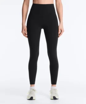High-Rise Compressive Ankle-Length Leggings with Pocket