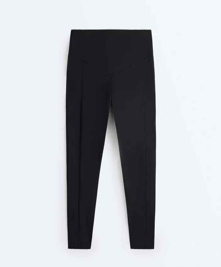 High-Rise Compressive Ankle-Length Leggings with Pocket High-Rise Compressive Ankle-Length Leggings with Pocket