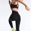 High-Rise Compressive Ankle-Length Leggings with Pocket High-Rise Compressive Ankle-Length Leggings with Pocket