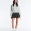 High Rise Compressive Check Balloon Mini Skirt High Rise Compressive Check Balloon Mini Skirt