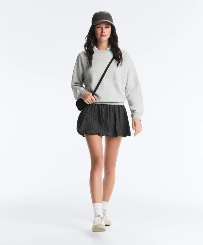 High Rise Compressive Check Balloon Mini Skirt High Rise Compressive Check Balloon Mini Skirt