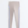 High Rise Compressive Contrast Ankle-Length Leggings High Rise Compressive Contrast Ankle-Length Leggings