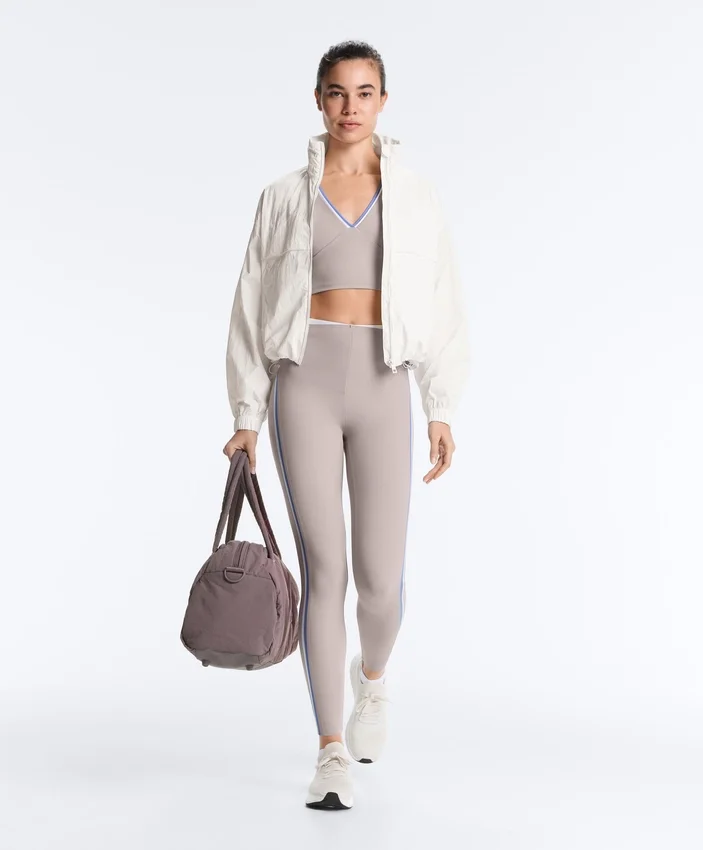 High Rise Compressive Contrast Ankle-Length Leggings High Rise Compressive Contrast Ankle-Length Leggings