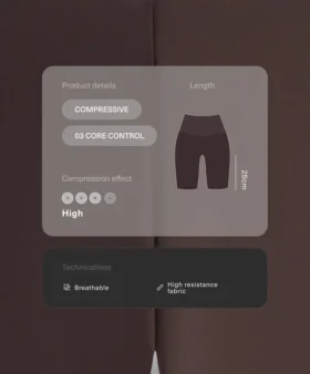 High Rise Compressive Core Control 25Cm Cycle Leggings