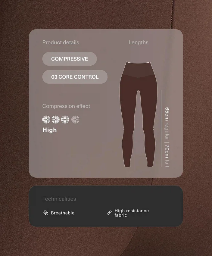 High-Rise Compressive Core-Control Ankle-Length Leggings High-Rise Compressive Core-Control Ankle-Length Leggings