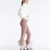 High-Rise Compressive Core-Control Ankle-Length Leggings with Contrast Details High-Rise Compressive Core-Control Ankle-Length Leggings with Contrast Details