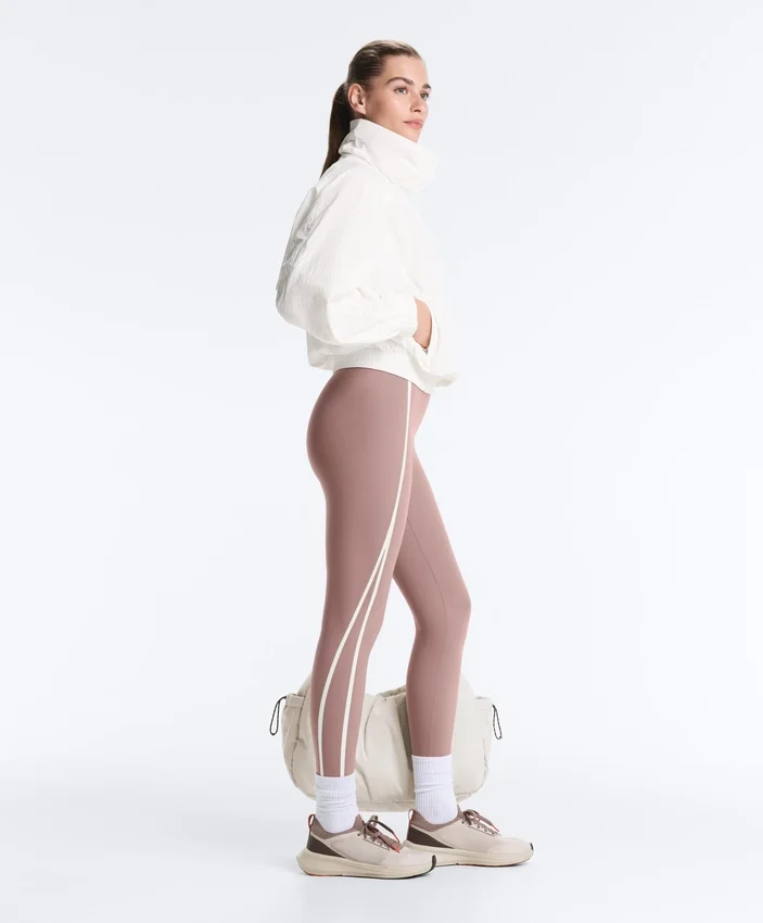 High-Rise Compressive Core-Control Ankle-Length Leggings with Contrast Details High-Rise Compressive Core-Control Ankle-Length Leggings with Contrast Details