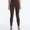 High-Rise Compressive Core Control Ankle-Length Leggings with Wave Detail High-Rise Compressive Core Control Ankle-Length Leggings with Wave Detail