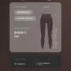 High-Rise Compressive Core Control Ankle-Length Leggings with Wave Detail High-Rise Compressive Core Control Ankle-Length Leggings with Wave Detail
