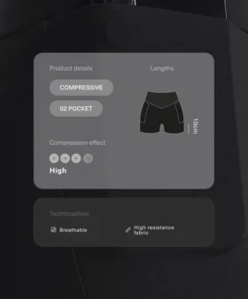 High-Rise Compressive Pocket 10 Cm Hot Pants