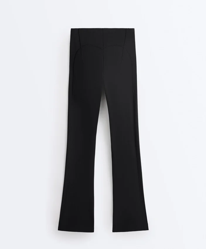 High-Rise Compressive Raise up Flare Trousers High-Rise Compressive Raise up Flare Trousers
