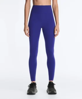 High Rise Compressive Reflective Ankle-Length Leggings