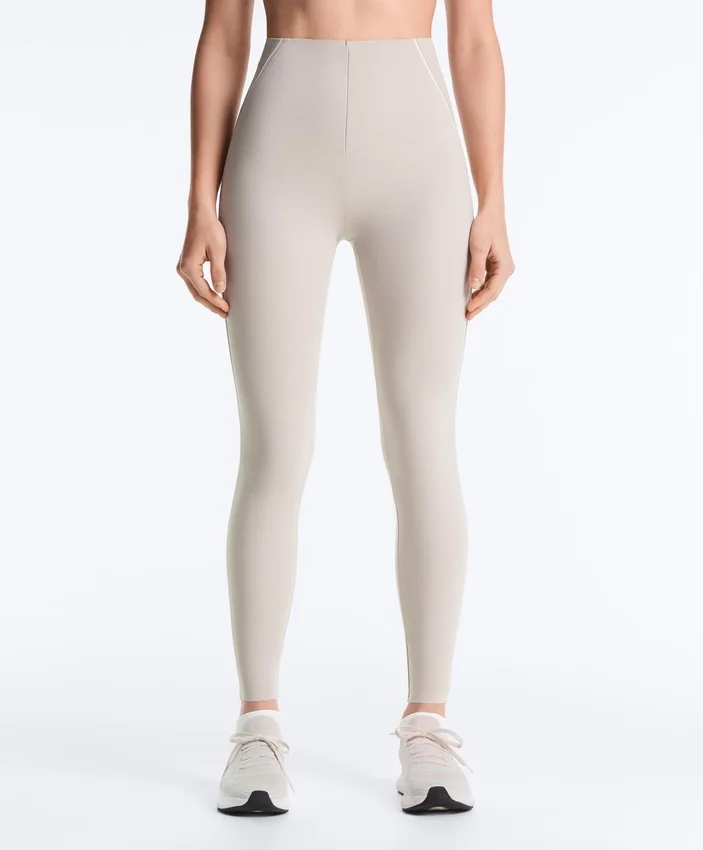 High-Rise Compressive Reflective Core Control Ankle-Length Leggings High-Rise Compressive Reflective Core Control Ankle-Length Leggings