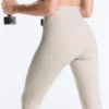 High-Rise Compressive Reflective Core Control Ankle-Length Leggings High-Rise Compressive Reflective Core Control Ankle-Length Leggings