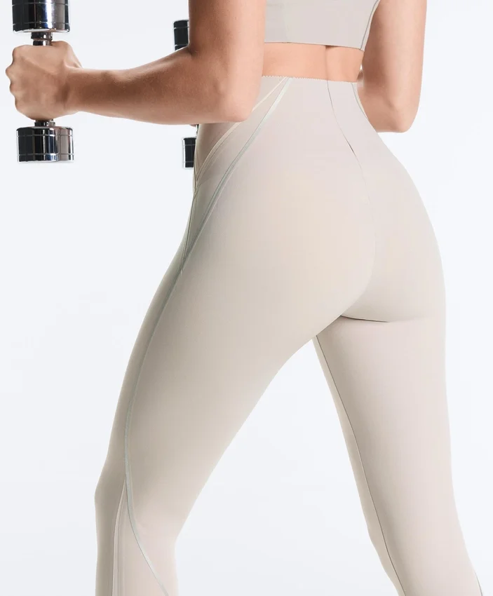 High-Rise Compressive Reflective Core Control Ankle-Length Leggings High-Rise Compressive Reflective Core Control Ankle-Length Leggings