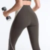 High-Rise Compressive Reflective Core Control Ankle-Length Leggings High-Rise Compressive Reflective Core Control Ankle-Length Leggings