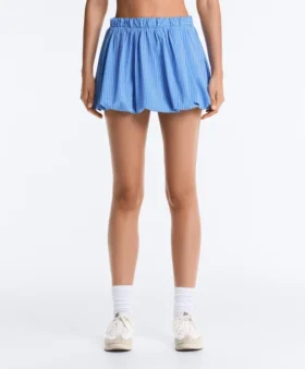High Rise Compressive Stripe Balloon Skirt