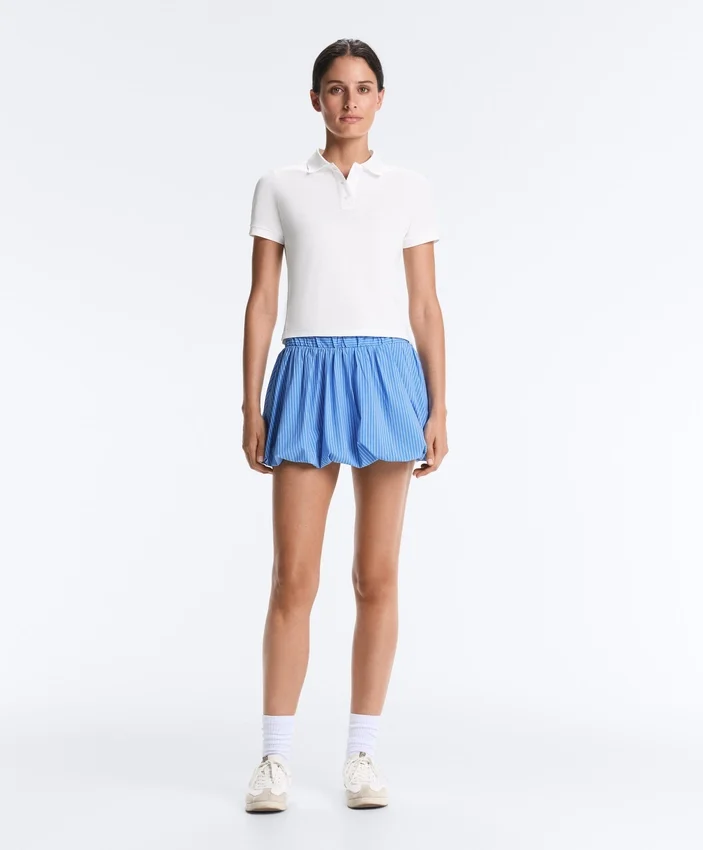 High Rise Compressive Stripe Balloon Skirt High Rise Compressive Stripe Balloon Skirt