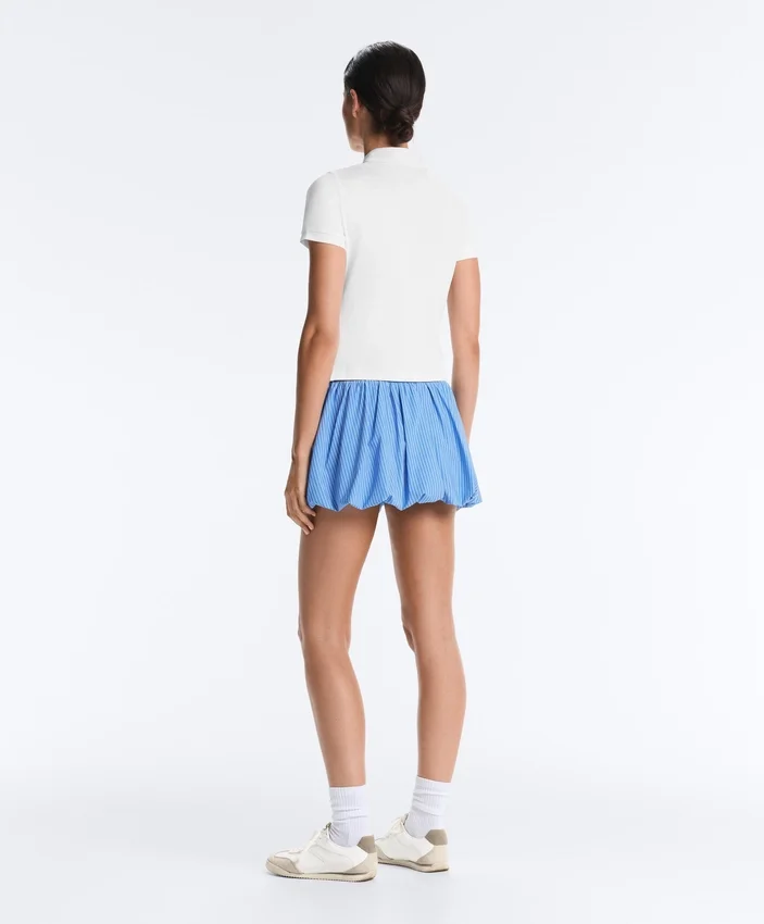 High Rise Compressive Stripe Balloon Skirt High Rise Compressive Stripe Balloon Skirt