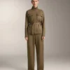 High Rise Neoprene-Effect Straight-Leg Trousers High Rise Neoprene-Effect Straight-Leg Trousers