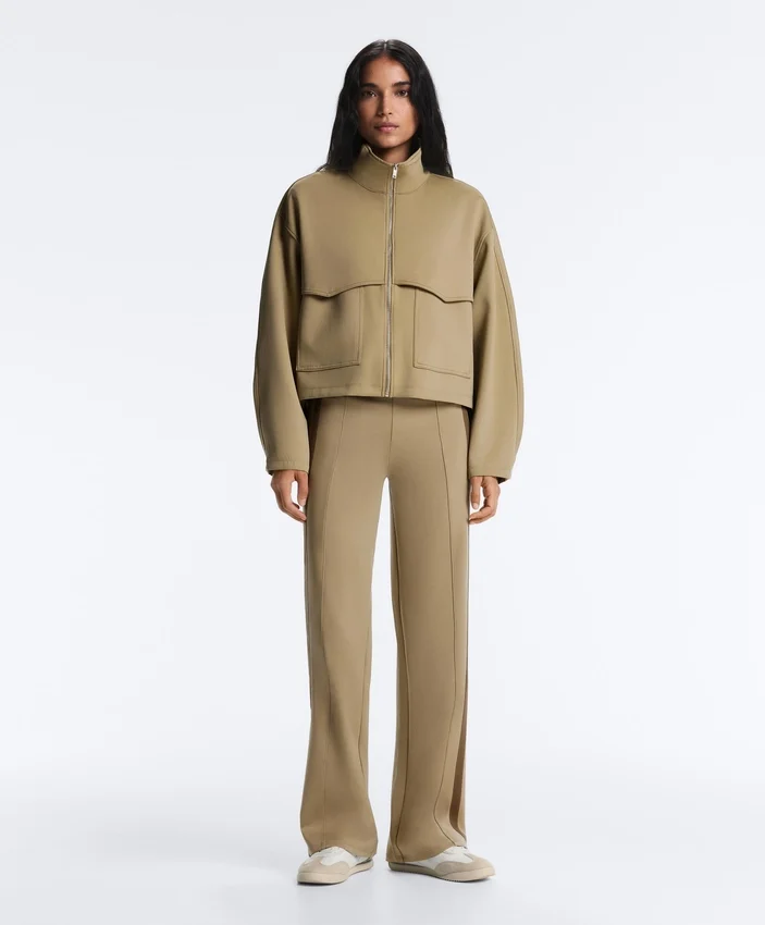Boxy Neoprene-Effect Jacket Boxy Neoprene-Effect Jacket