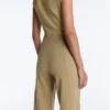 High Rise Neoprene-Effect Straight-Leg Trousers with Piping High Rise Neoprene-Effect Straight-Leg Trousers with Piping
