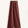 High Rise Rib Trousers with Soft Touch Modal High Rise Rib Trousers with Soft Touch Modal