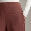 High Rise Rib Trousers with Soft Touch Modal High Rise Rib Trousers with Soft Touch Modal