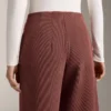 High Rise Rib Trousers with Soft Touch Modal High Rise Rib Trousers with Soft Touch Modal