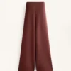 High Rise Rib Trousers with Soft Touch Modal High Rise Rib Trousers with Soft Touch Modal