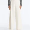 High Rise Twill Wide-Leg Trousers with Pleats High Rise Twill Wide-Leg Trousers with Pleats