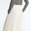 High Rise Twill Wide-Leg Trousers with Pleats High Rise Twill Wide-Leg Trousers with Pleats