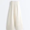 High Rise Twill Wide-Leg Trousers with Pleats High Rise Twill Wide-Leg Trousers with Pleats